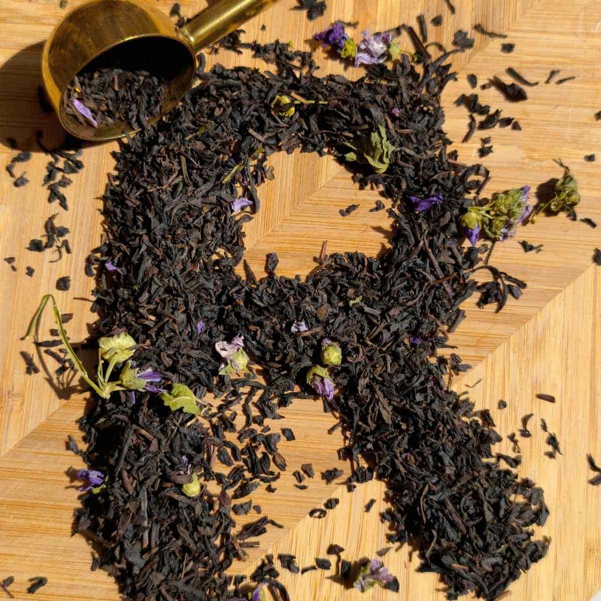 thé noir douce violette