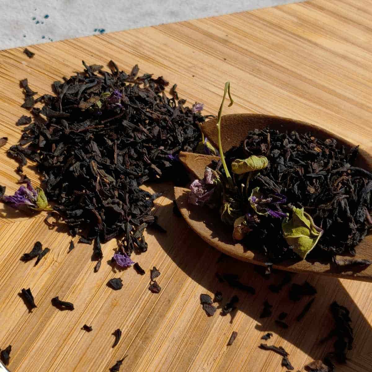 thé noir douce violette