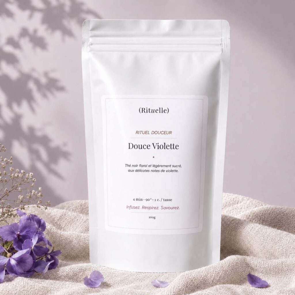 Thé noir Douce Violette — autre vue