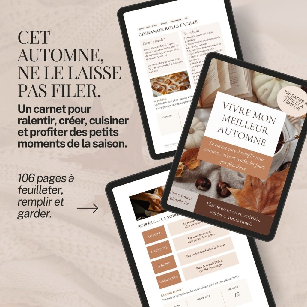 Vivre mon meilleur automne — Le carnet numérique — autre vue